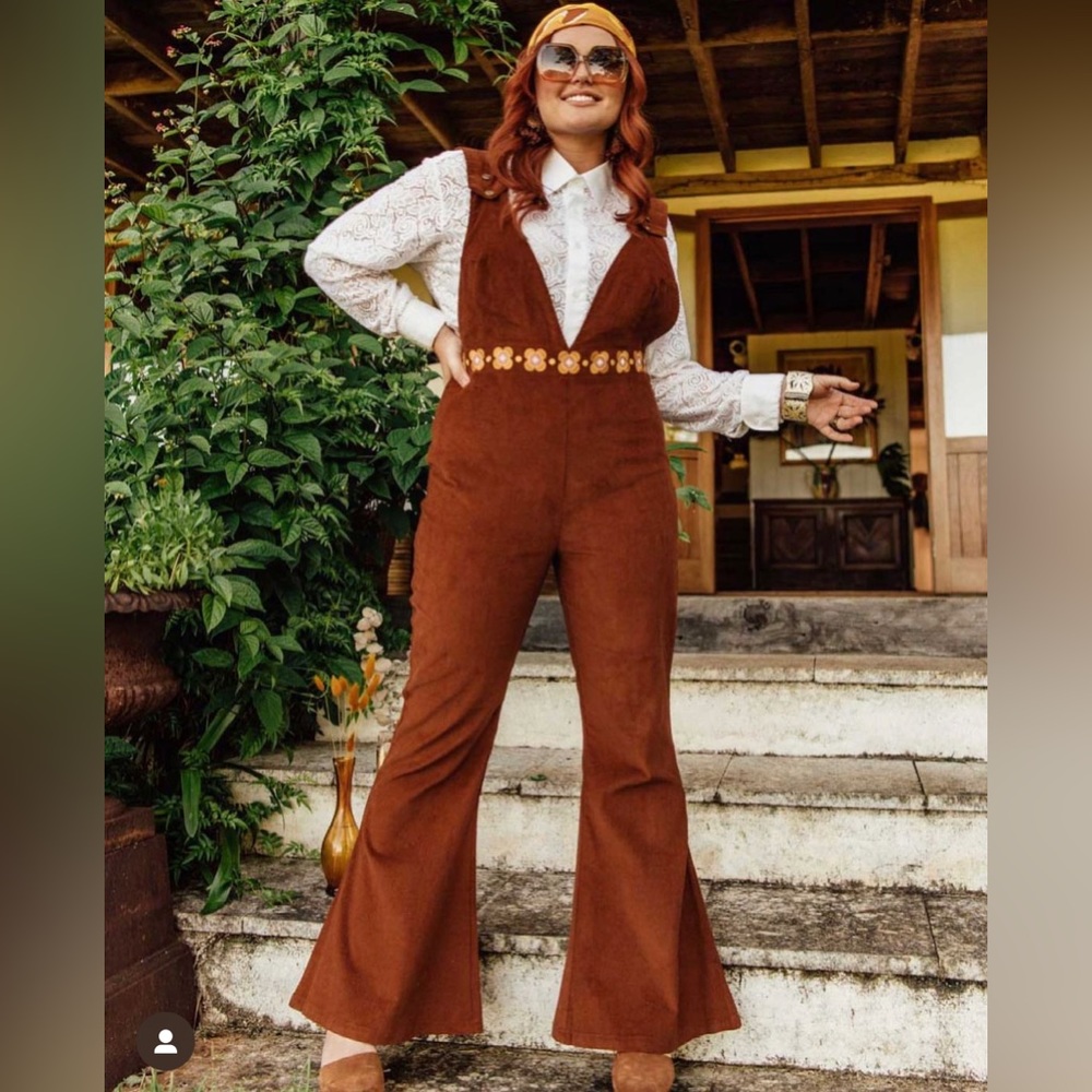 Nine Lives Bazaar Foxy Overalls (chocolate)